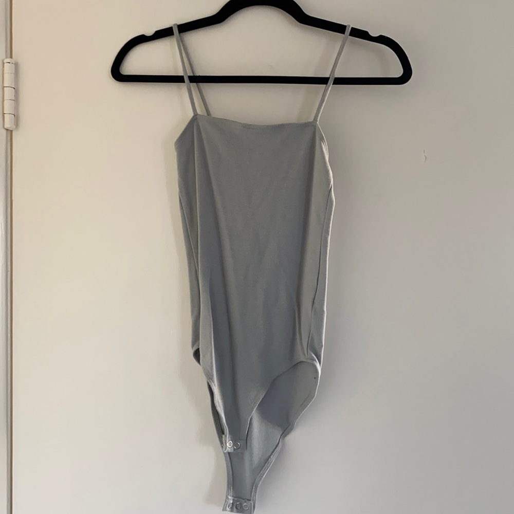 Blue/Grey Squared Bodysuit